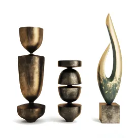 Set of three sculptures